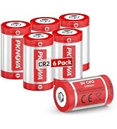 PKNOVA CR2 Battery, CR2 3V Lithium Batteries for Golf Rangefinder, 6 Pack