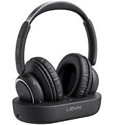 LEVN Wireless Headphones for TV Watching, TV Headphones Wireless for Seniors with Transmitter Cha...