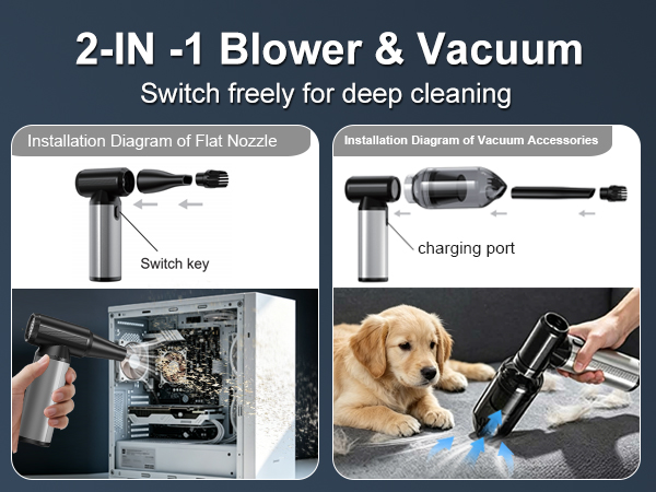 2-IN-1 Blower & Vacuum