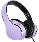 LORELEI X6 Over-Ear Headphones with Microphone, Lightweight Foldable & Portable Stereo Bass Headp...