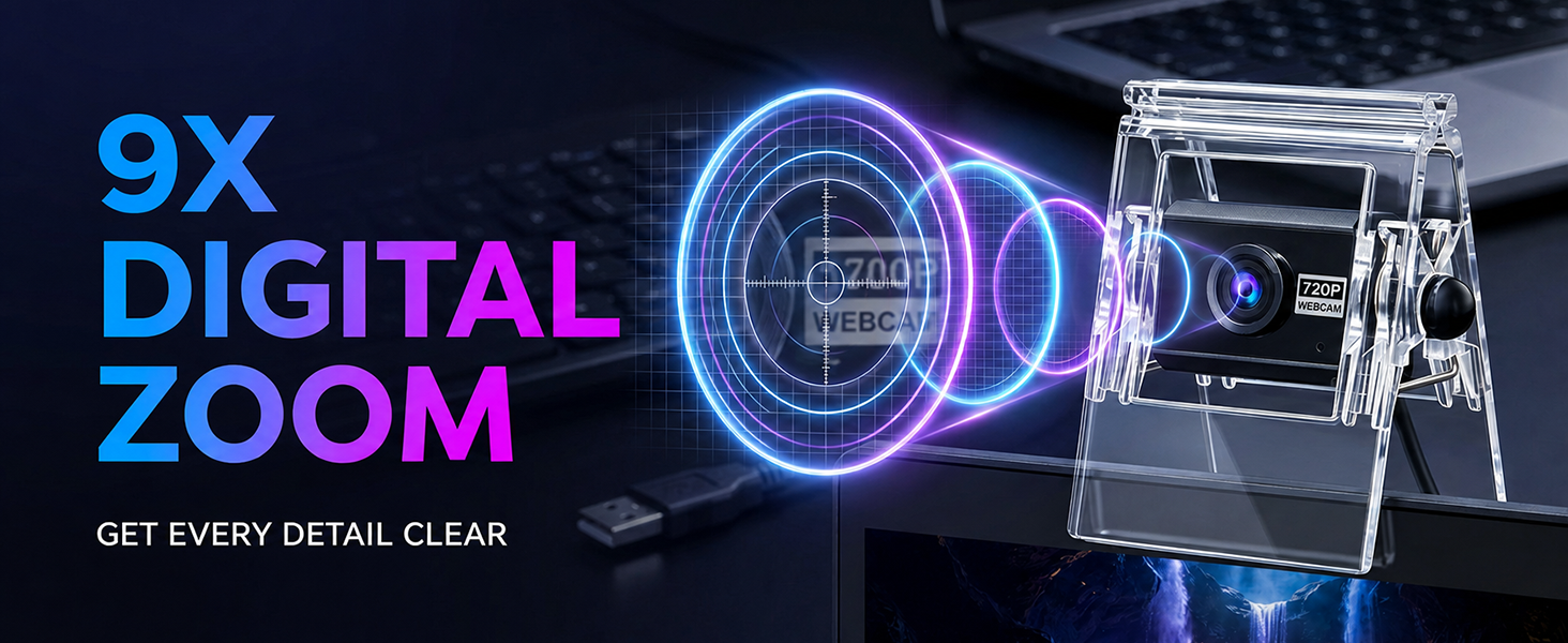 Webcam for PC with Microphone
