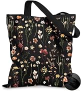 Miss Adola Canvas Tote Bag for Women – Aesthetic Canvas Bag with Zipper Cute Stylish Reusable Sho...