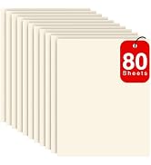 Card Stock Paper 8.5 * 11 Inch Off-White Paper 40 Count