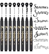 GETHPEN Calligraphy Pens, Hand Lettering Pens, 8 Size Calligraphy Pens for Writing, Brush Pens Ca...