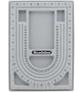 Beadalon 34 Inch U Shape Bead Board - Necklace Designing Tool, Bead Tray with Flocked Surface, Pe...