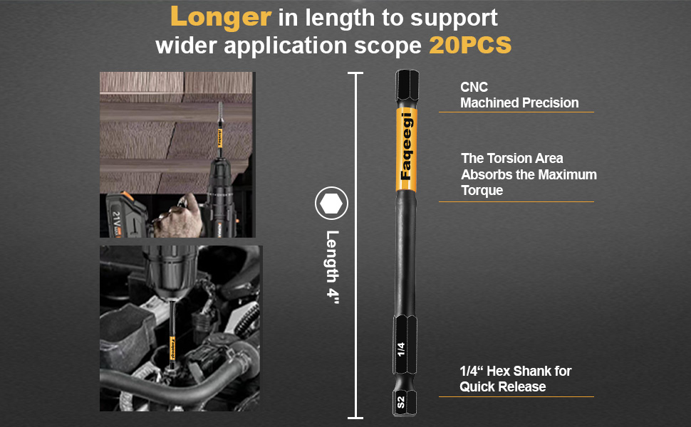 long hex bit set allen wrench drill bits