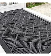 OLANLY Front Door Mat Indoor Outdoor Entrance, Waterproof All-Season, All-Weather Doormat, Sturdy...