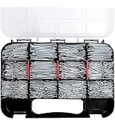 HongWay 1500pcs Hardware Nails Assortment Kit, Galvanized Nail, Assorted 12 Sizes Wire and Common...