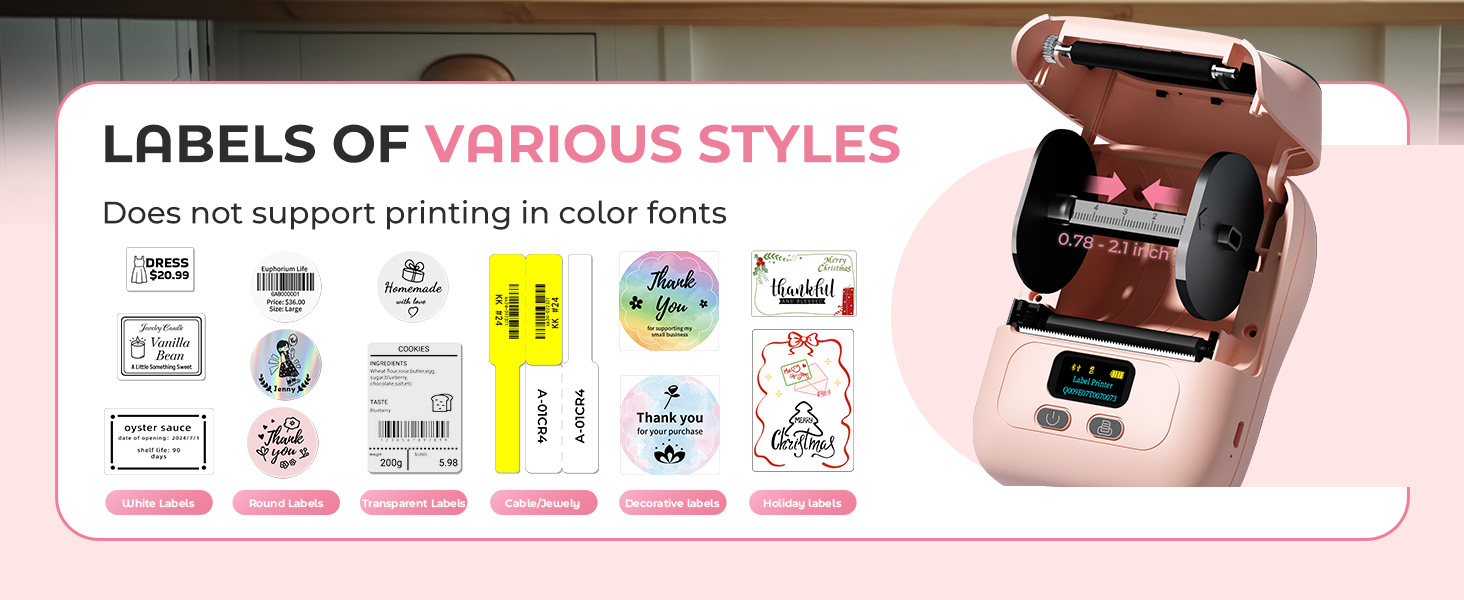 Bluetooh label maker