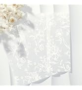 UNIQOOO 50 Pack White Grace Bloom Vellum Jackets for 5x7 Invitations, 115GSM Pre-Folded Vellum Pa...