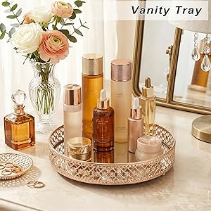 trinket tray perfume tray for dresser bathroom counter organizer vanity trays for bathroom