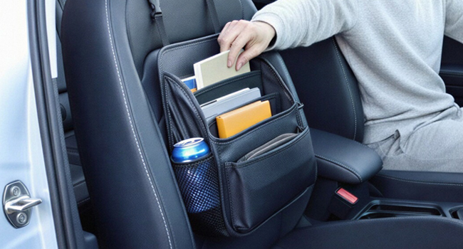 car seat front organizer