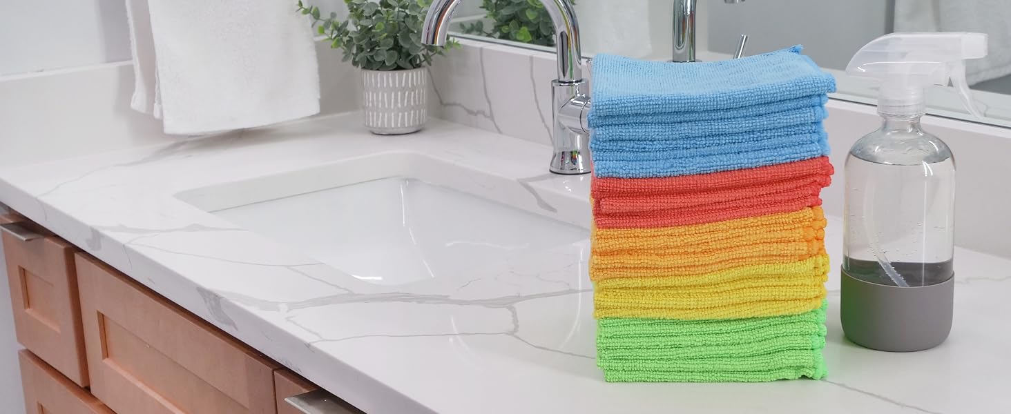 Stack in bathroom