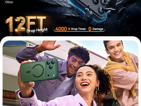Full Coverage Camera Protection Magnetic Shockproof Compatible with iPhone 18 Pro Case 6.3 inch