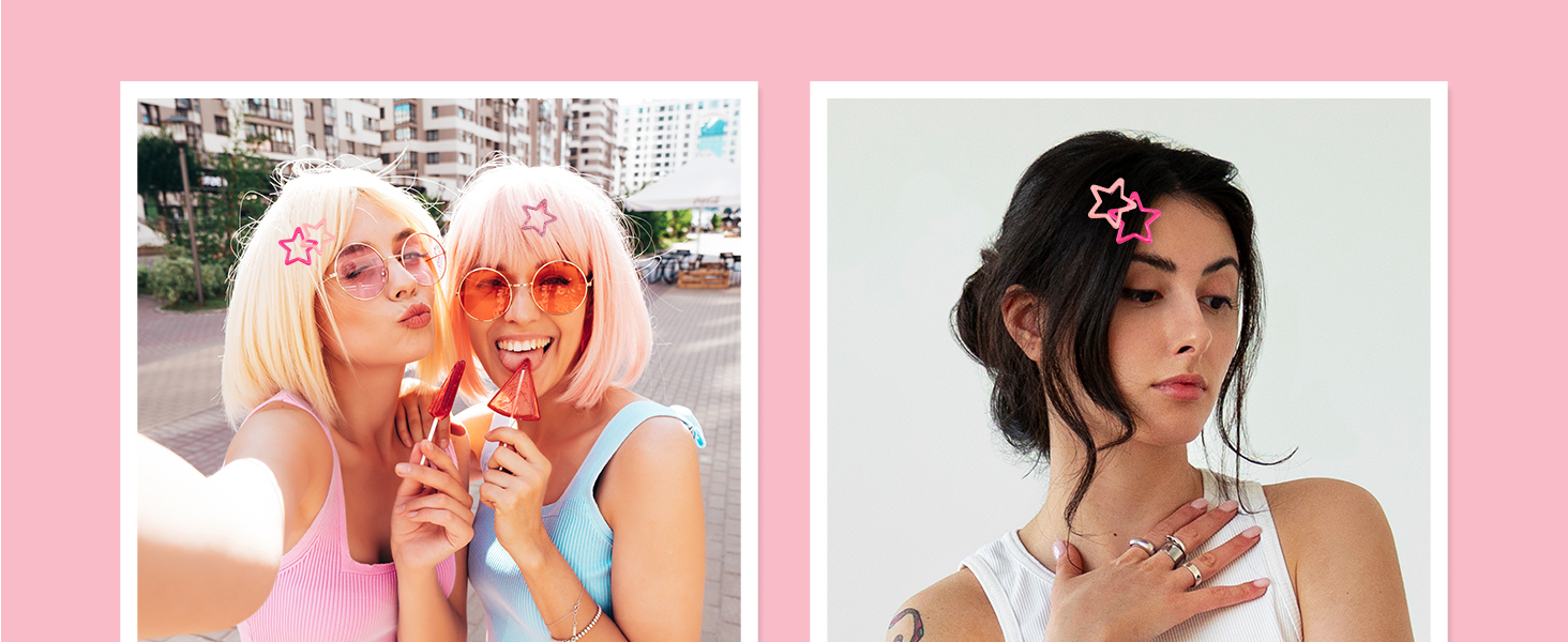 Glossy Charm: Cute stars bring instant glam to any vibe