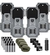 WOSPORTS Trail Camera 4 Pack 32MP 1080P HD Deer Camera with 32GB SD Card Game Cameras