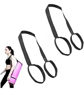 Czhotg 2Pcs Yoga Mat Straps For Carrying - Yoga Mat Elastic Straps, Adjustable Yoga Carrying Stra...