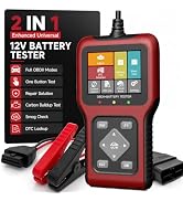 UJS TesGo OBD2 Scanner and Battery Tester, 2 in 1 Car Diagnostic Tool for Check Engine Light, Car...