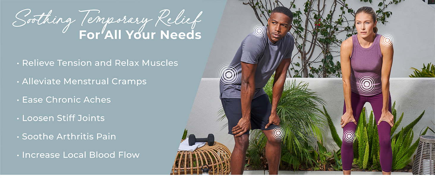 soothing relief tension relax muscles back pain cramps chronic aches soothe stiff joints arthritis