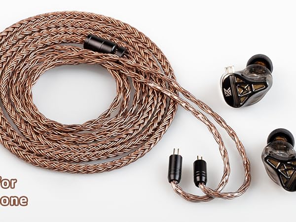 kbear 2pin iem cable