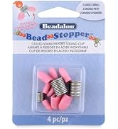 Beadalon Bead Stopper, Combo Pack, Pink Tips, 2 Large, 2 Small, 4 pc