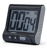 Large LCD Display Kitchen Timer -Magnetic Digital Timers,Loud Alarm,Memory and Fast Forward Funct...