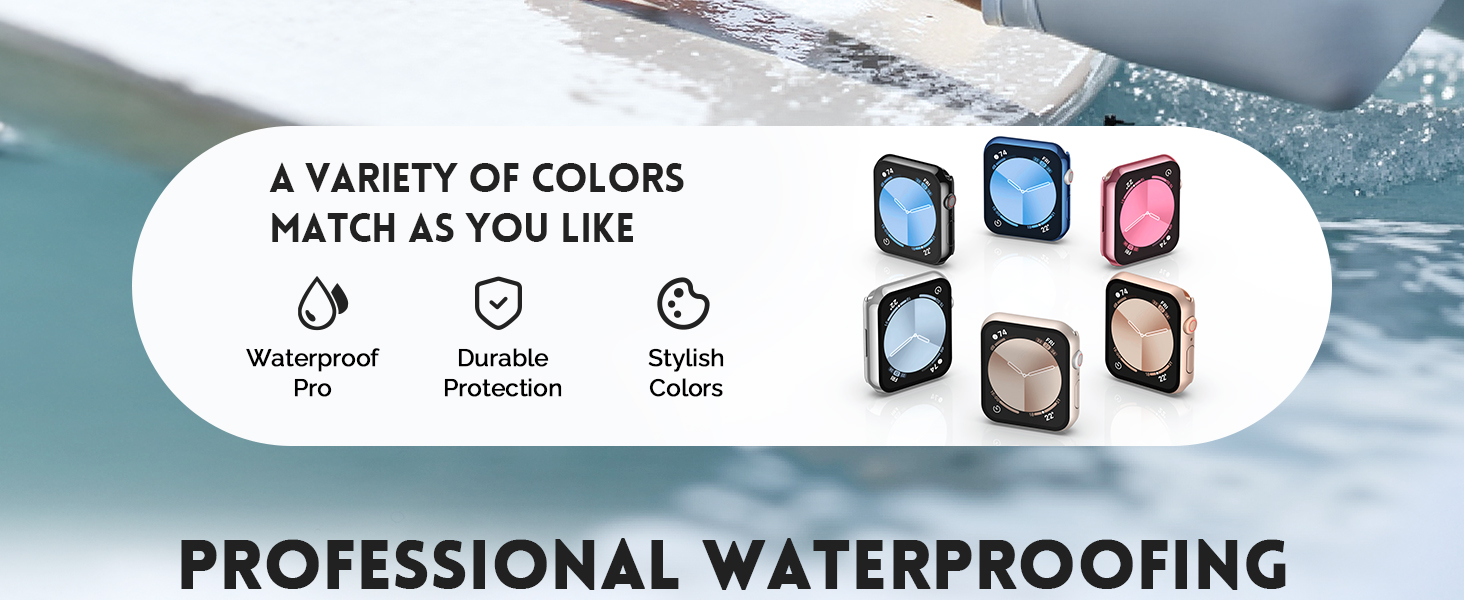 Waterproof Case for Apple Watch SE3/SE2/SE/S6/S5/S4 -P2