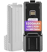 BAOFENG Upgraded BL-5RH Plus 5200mAh Battery with USB-C Charging Port, Long-Life Li-ion Rechargea...