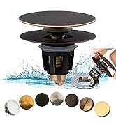 Artiwell Universal Bathroom Sink Drain Stopper, Fits Most Pop-Up Drains for Vessel Sink Lavatory ...