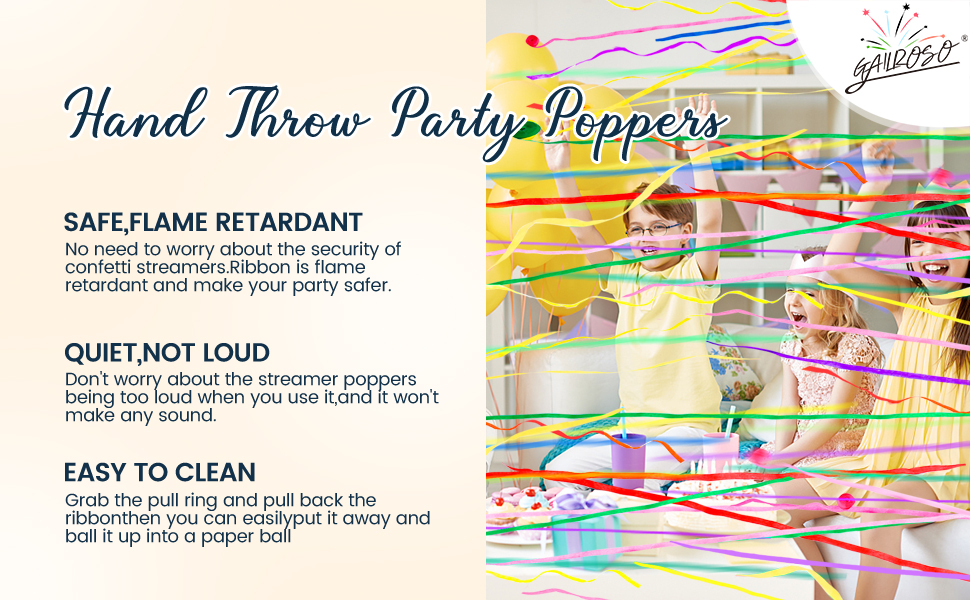 Hand Throw Party Poppers