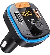 Bluetooth FM Transmitter for Car - BAISHUN Bluetooth Car Adapter PD20W+QC3.0 Cigarette Lighter Bl...