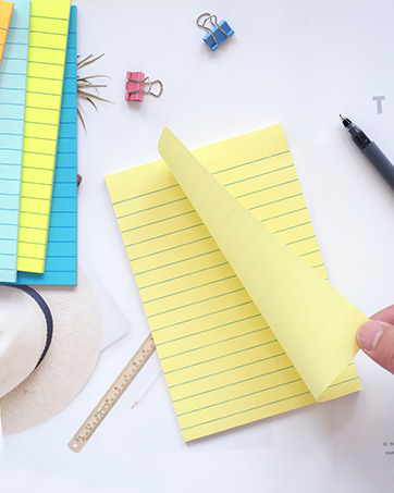 Pastel Colors Sticky Notes Lined sticky notes