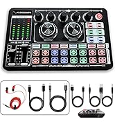 KILOGOGRAPH Sound Board F999 Plus - Audio Mixer with Effects, Audio Interface for PC Mac iOS Andr...
