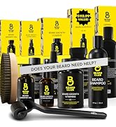 The Beard Club Advanced Beard Growth Kit - Derma Roller, Growth Oil, Vitamins and Vitamin Spray, ...