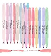 coruscant Pastel Highlighters Set, Assorted Colors Chisel Tip Cute Bible Highlighters, No Bleed D...