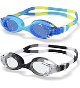 Aegend Swim Goggles for Kids Toddler 3-8 UV Protection Anti-Fog Pool Swimming Beach Goggles for L...