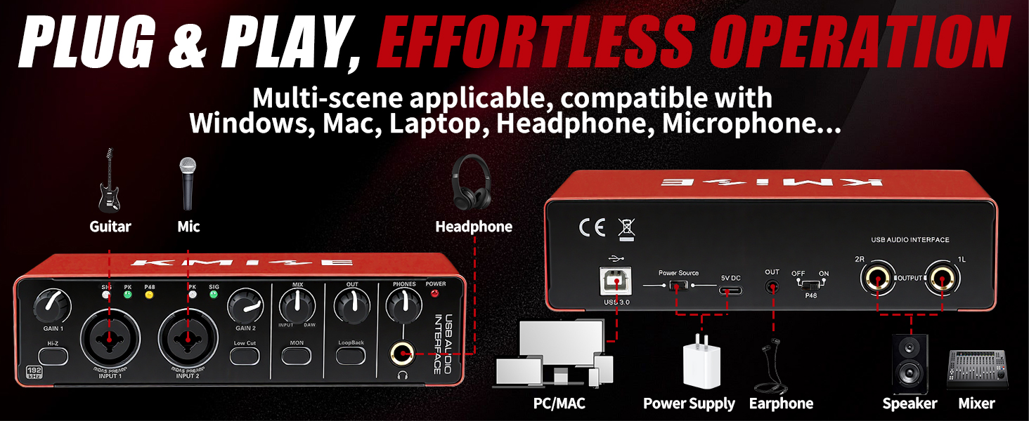 audio interface +48v