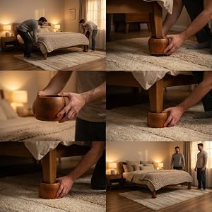 wooden bed rasier