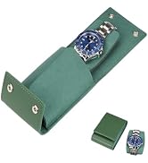 YANHHAN Leather Watch Pouch - Travel Watch Case with Velvet Lining, Protective Storage for Both M...