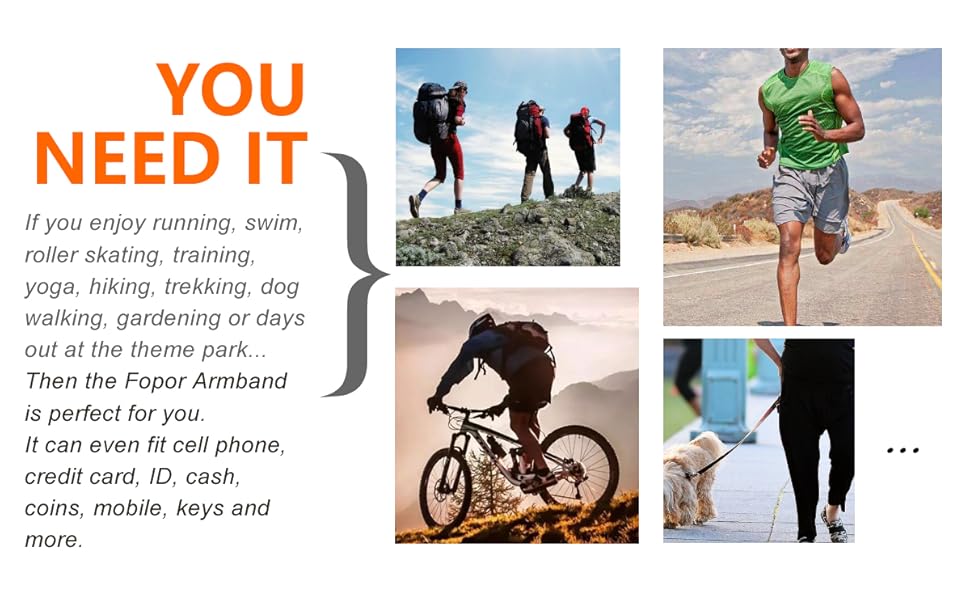 Cellphone Arm Band Sleeve Sports Arm Strap Wristband Pouch Case for Exercise Workout Climbing