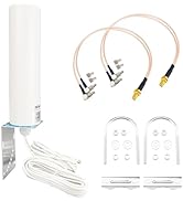 Boobrie 4G 5G LTE WiFi Antenna High Gain 10dBi Outdoor Omni-Directional Antenna 698-3800MHZ Route...