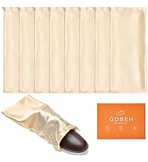 Shoe Dust Bags - 8 Pack Shoe Bags for Travel Satin Fabric with Drawstring Closure,Washable Breath...
