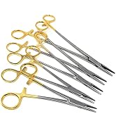 TC Premium German Mayo Hegar Needle Holder Driver with Tungsten Carbide Inserts and Gold Rings wi...
