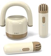 EWA Portable Mini Metal Karaoke Machine, Bluetooth Karaoke Speaker with 2 Wireless Microphones, I...