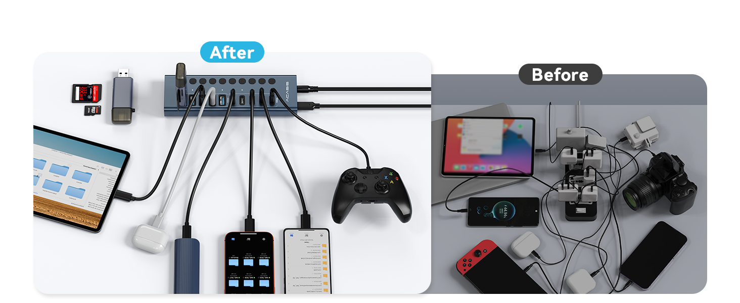 Powered USB 3.2 Hub