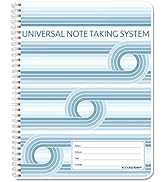 BookFactory Universal Note Taking System (Cornell Notes) / NoteTaking Notebook - 120 Pages, 8 1/2...