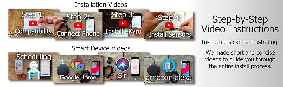 easy installation install simple quick alexa google home siri scheduled timer automatic close