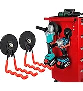ULIBERMAGNET Heavy Duty Large Magnet Hooks,Strong Magnetic Wave Hook for Hose,Jig Saw,Circular Sa...