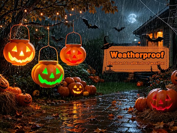 pumpkin lights outdoor