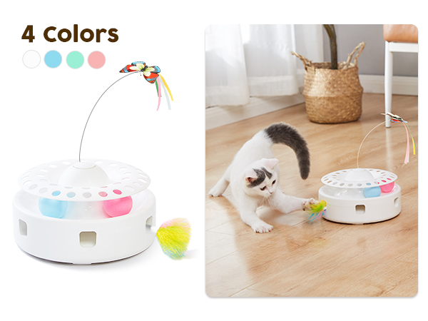 3 in 1 Cat Toy White